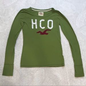 Hollister Long Sleeved Top - large - green